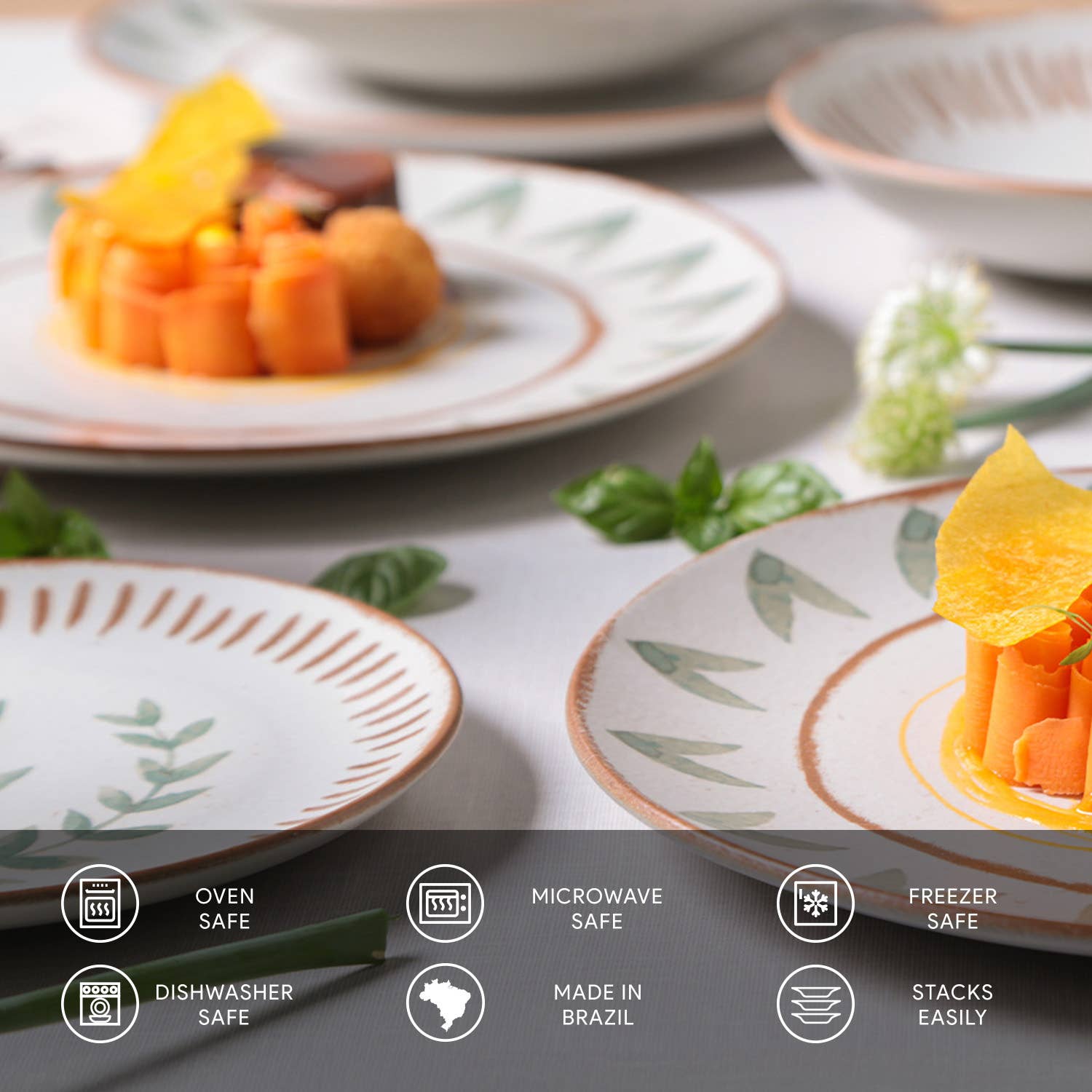 Porto Brasil - Wholesale Serving Plate - Coup Stoneware Magari Dessert Plate, 7.63"3