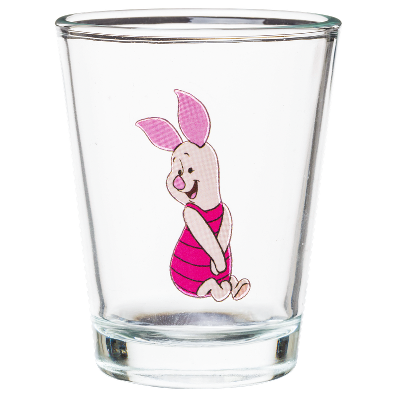 Silver Buffalo - Wholesale Drinking Glass/Cup - Winnie the Pooh Psych Flower 4pc. 1.5oz. Mini Glass Set 4x13