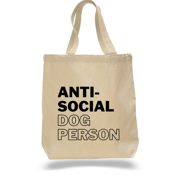 BARK JAX - Wholesale Tote Bag - Unisex - Anti-Social Dog Person Tote Bag