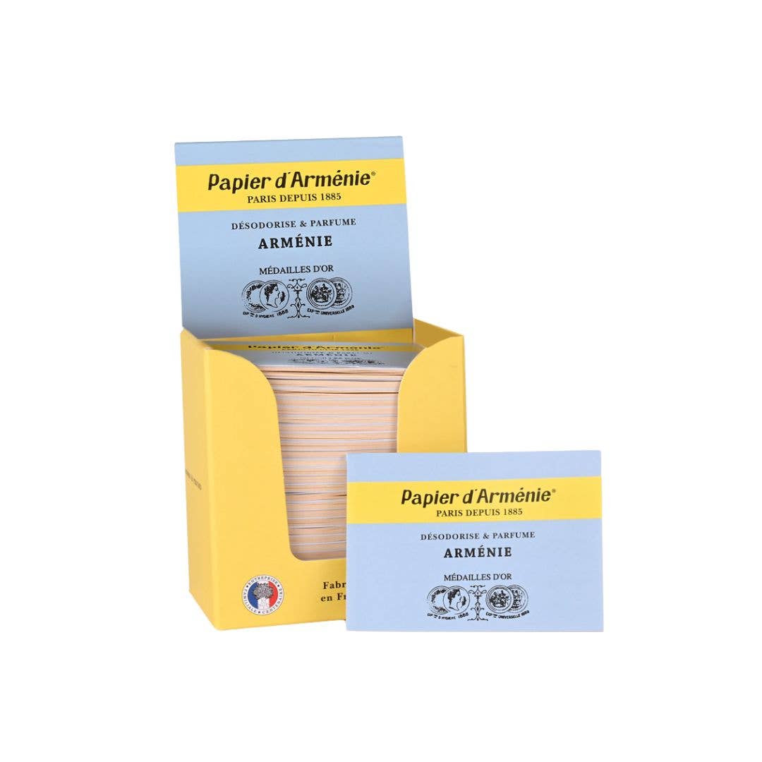 FRENCH SOAPS - Wholesale Incense - Papier D'Armenie Incense Paper - pack of 30 in display case2