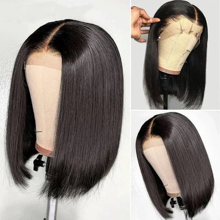 Milk & Honey - Wholesale Hair Extensions - Lace Closure Human Hair Wig - Highlight Brown & Natural Black