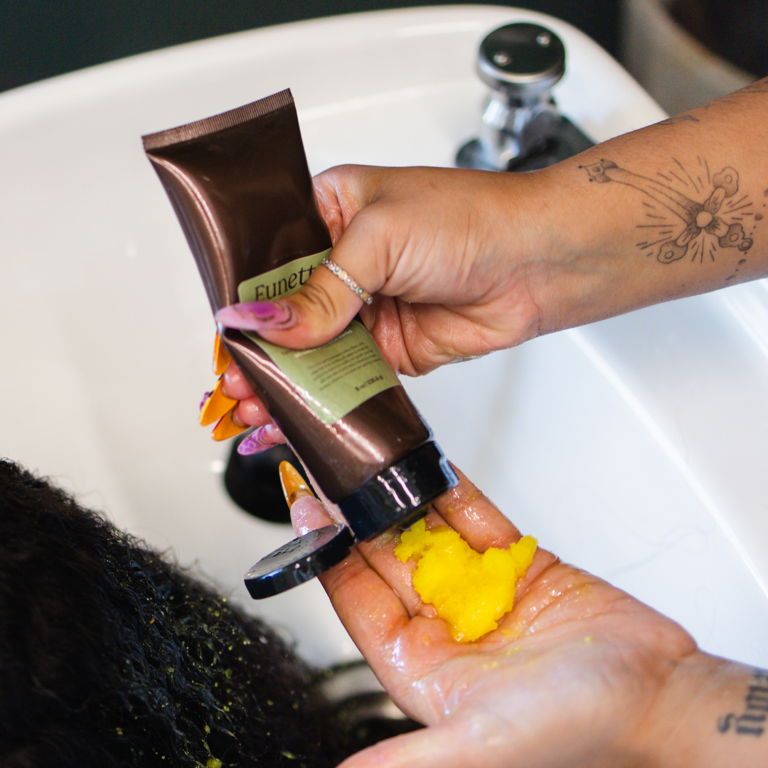 Eunette Hair Essentials – wholesale Behandling för hår och hårbotten – Salt- och oljeskrubb för hårbotten, mjällborttagning, förbehandling - 8 oz3