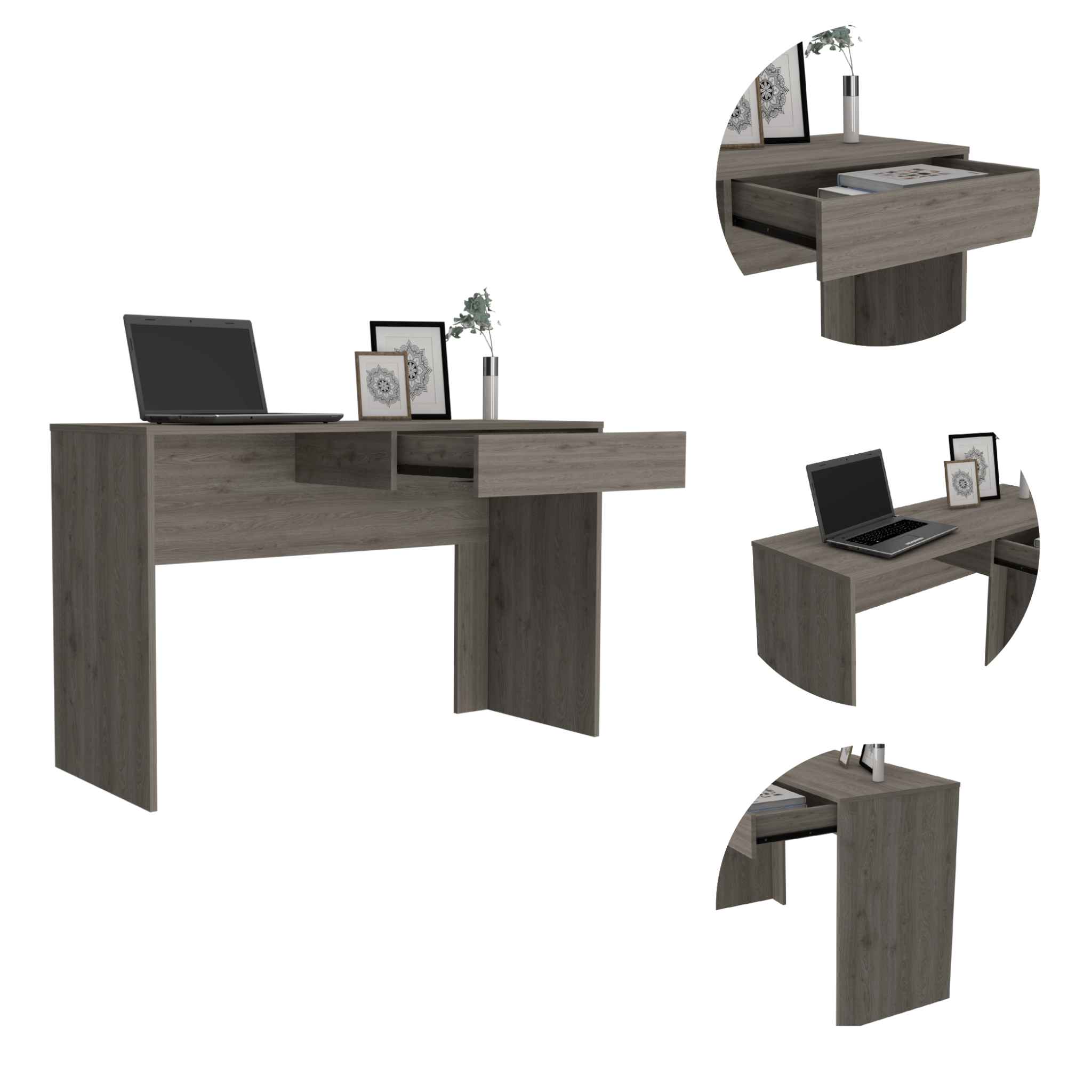 TUHOME FURNITURE - Wholesale Desk Set - Acre Writing Computer Desk, One Drawer10