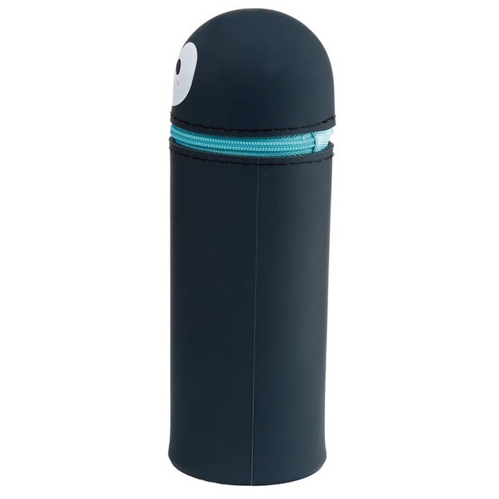 Puckator Ltd - Wholesale Pencil Case/Pouch - Adoramals Penguin Silicone Upright Pencil Case