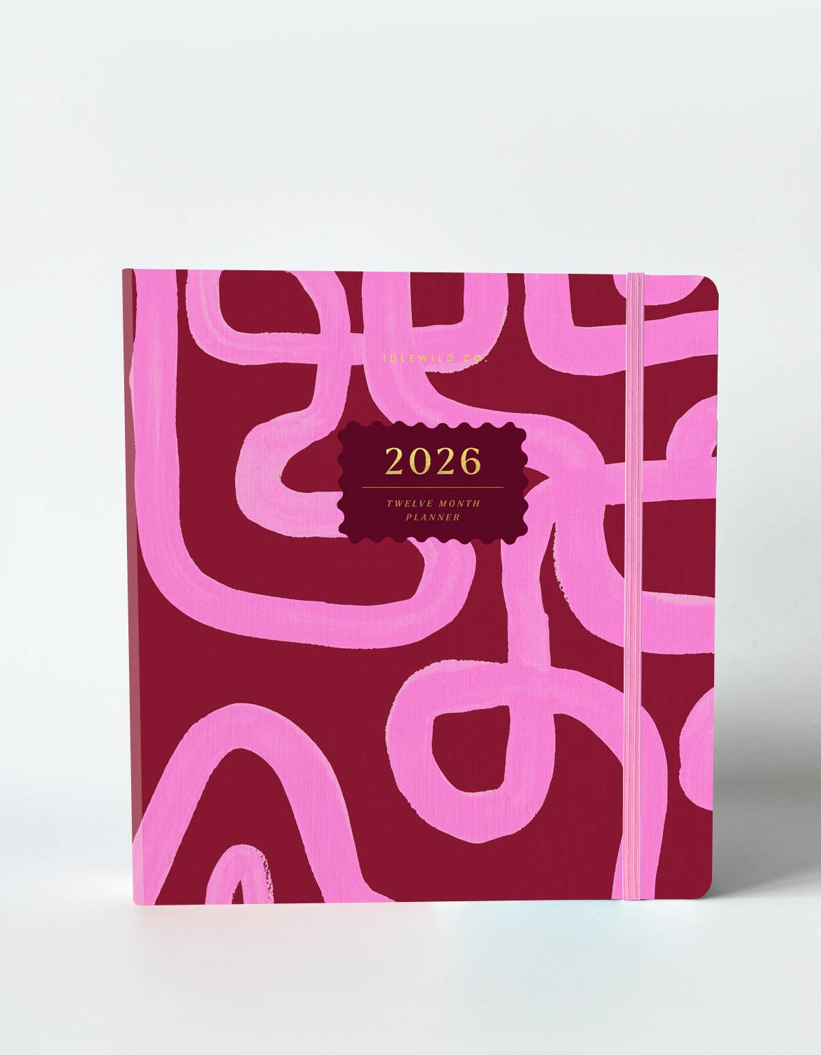 Idlewild Co. - Wholesale Planner - 2026 Hardcover Planner, Magenta Squiggle