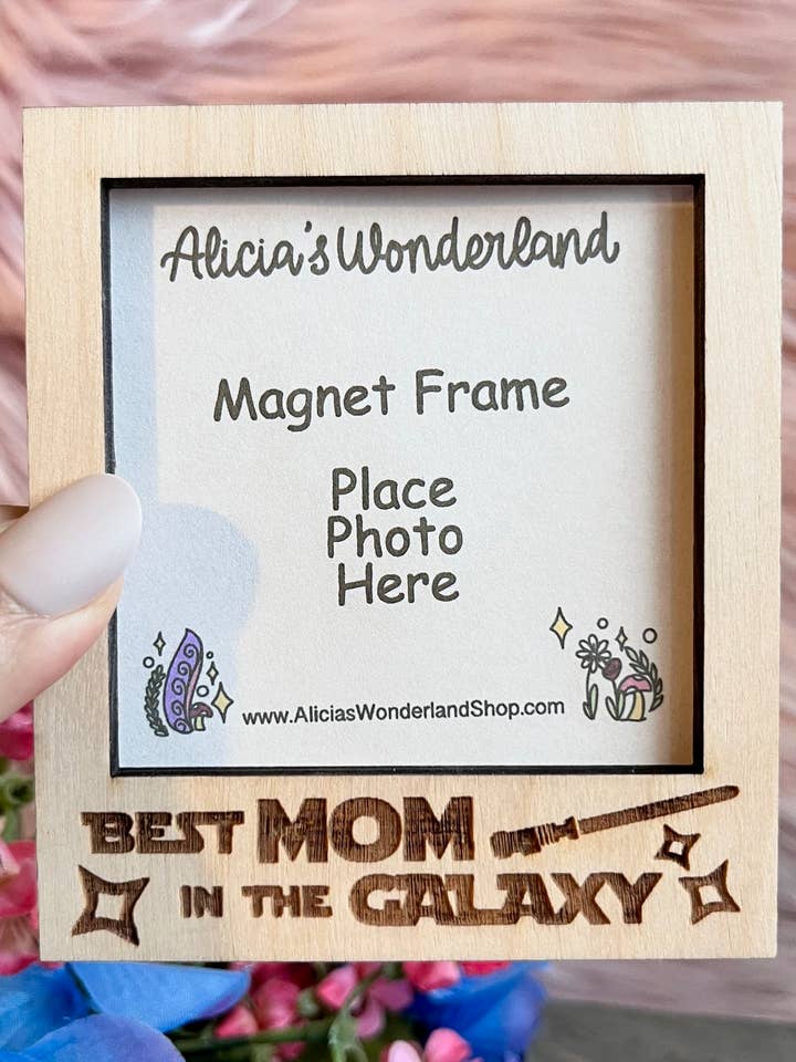 Best Mom Fridge Magnet Picture Frame | 3x3 Photo for wholesale by Alicia's Wonderland
