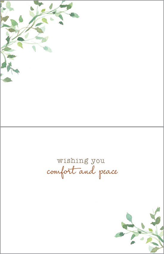 GINA B DESIGNS - Wholesale Sympathy Card - Sympathy Greeting Card - Gold Finch1