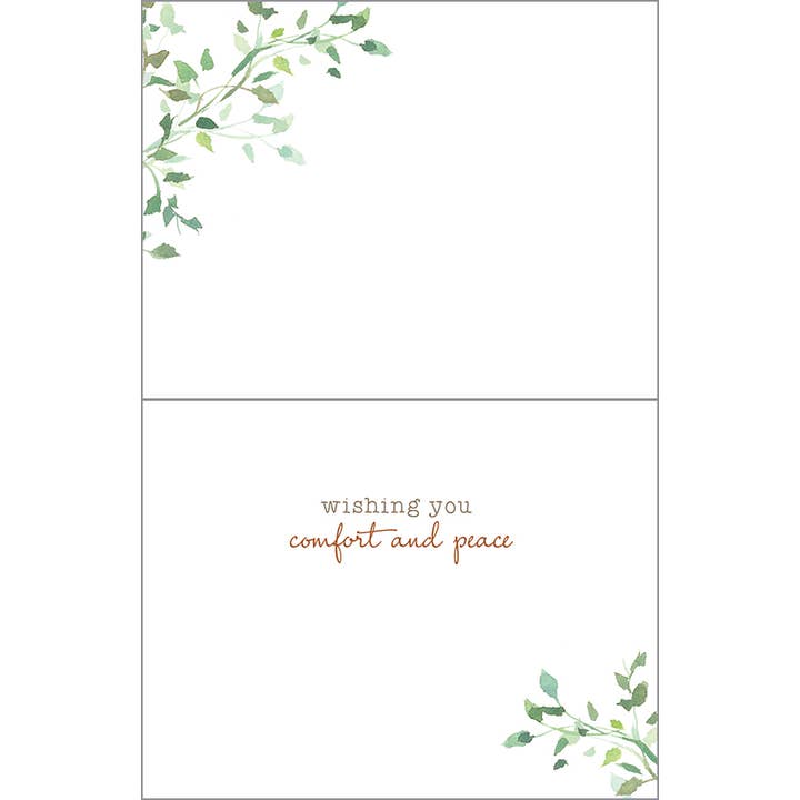 GINA B DESIGNS - Wholesale Sympathy Card - Sympathy Greeting Card - Gold Finch1