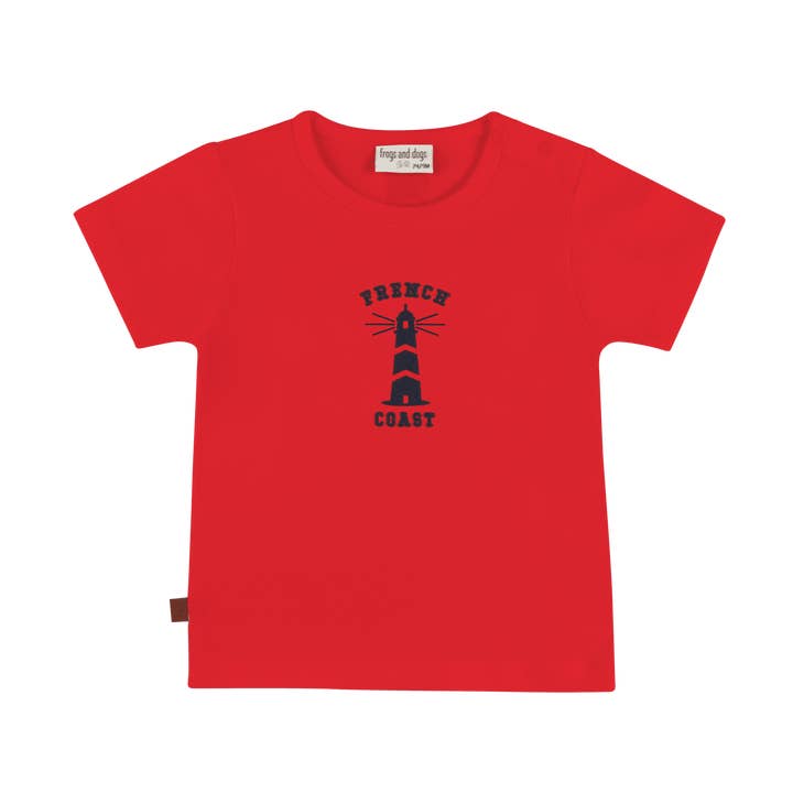 T-shirt Franska kusten | Racingröd för wholesale av Frogs & Dogs