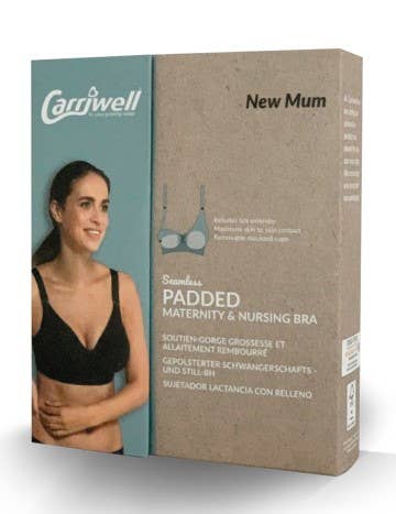 Carriwell – Großhandel Still-BH – Schwangerschafts- & Stillmode – Gepolsterter Schwangerschafts- und Still-BH (Schwarz)13