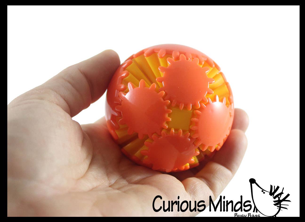 Curious Minds Toys - Wholesale Fidget Toy - Kids - 1  Gear Ball Fidget - Rotating and Spinning Spinner Stress S2