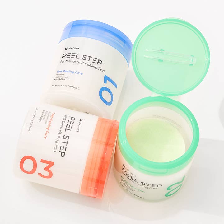 Leaders Cosmetics USA - Wholesale Facial Exfoliant/Scrub - PEEL STEP Cica Mild Peeling Pad9