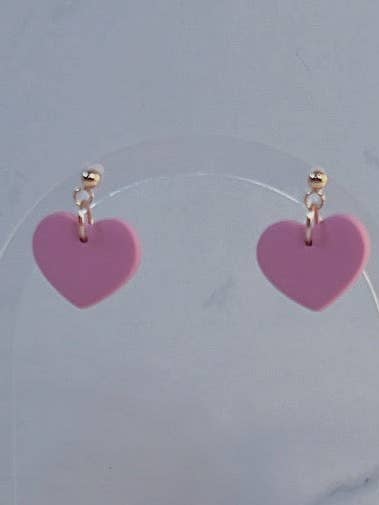 Short Heart Dangle Earrings for wholesale by Maia Sol Designs