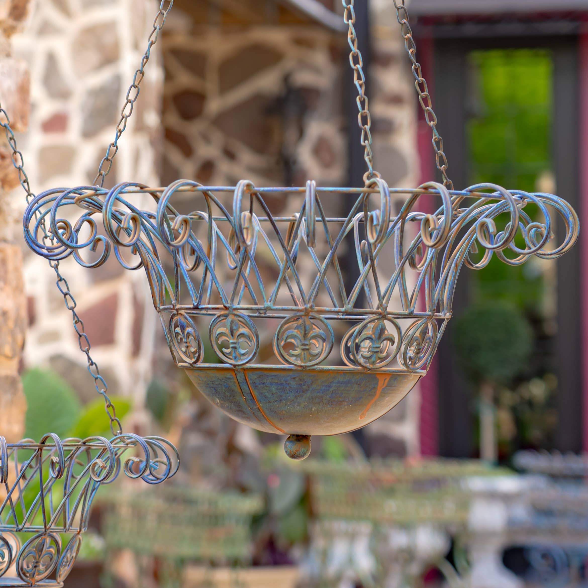 Zaer Ltd. International - Wholesale Hanging Planter - "Stephania" Hanging Basket Planters in 3 Colors 2 Pc/Set6