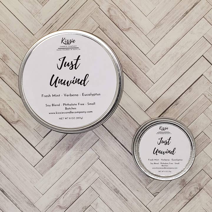 Einfach abwickeln Candle Tins für den Großhandel von Kizzie Candle Company