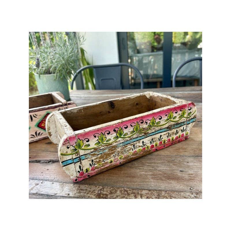 Paloma Black (Casa Natura Design, S.L.) - Wholesale Planter Box - Set Of 2 Traditional Old Indian Brick Molds With Retro Hand4