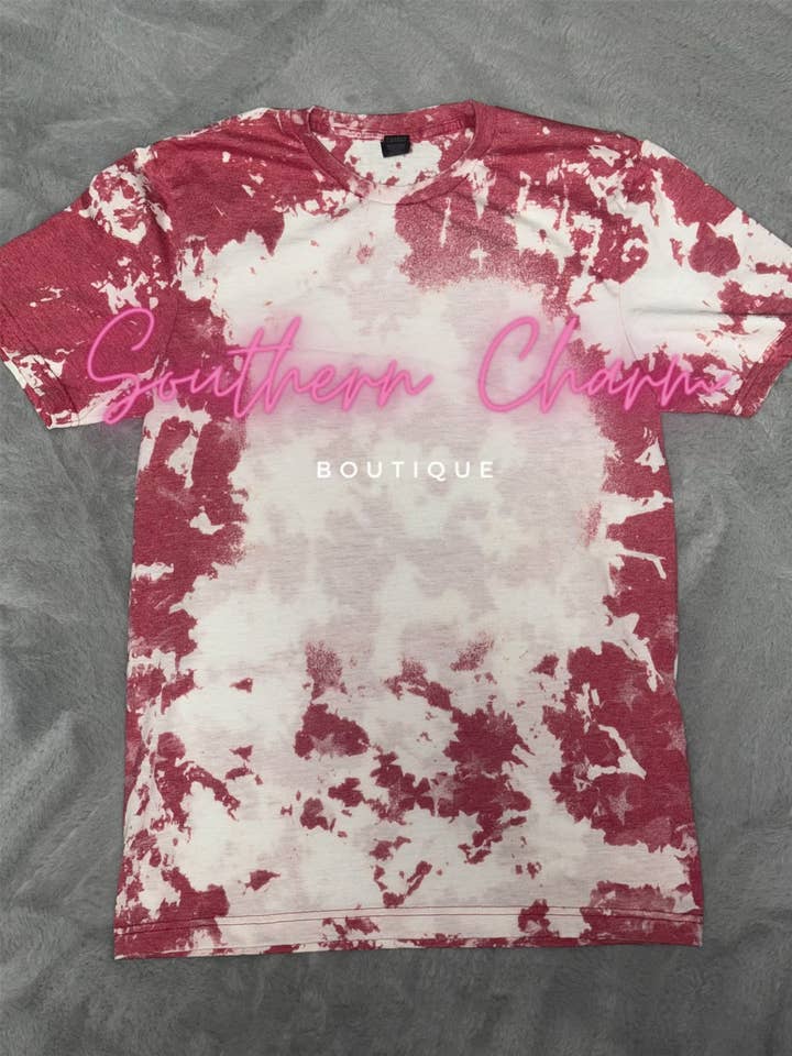 Rote Scrunch & Stars Blanko-T-Shirts (Rot) für den Großhandel von Southern Charm Boutique