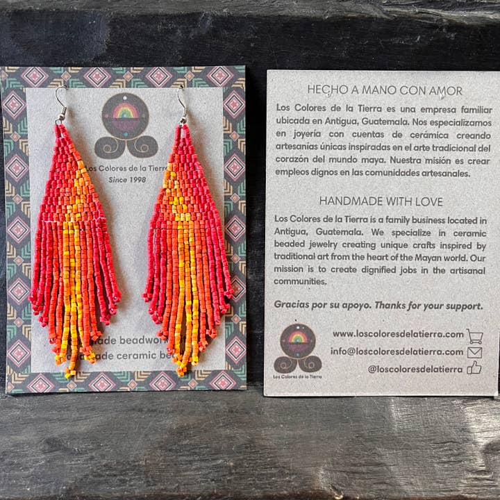 Los Colores de la Tierra - Wholesale Tassel Earrings - Lightweight Fringe Earrings in Elegant Ombre2
