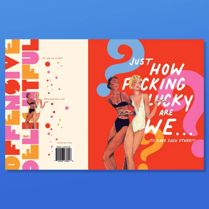 offensivedelightful – wholesale Friendship card – LUCKY GIRLS! love, friendship3