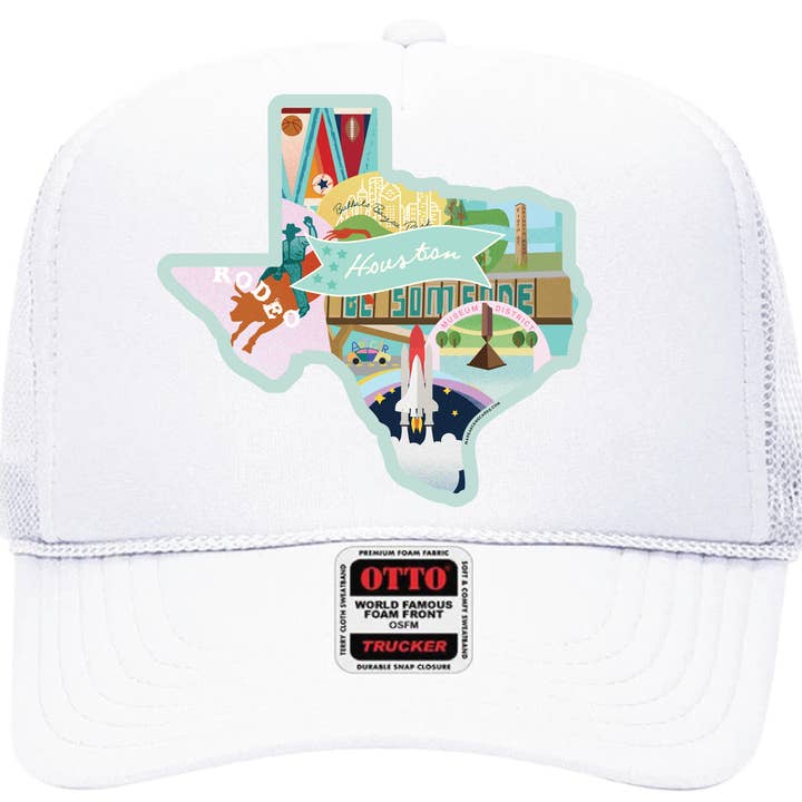 Cappellino da camionista di Houston, Texas per la vendita all'ingrosso da parte di Make A Scene