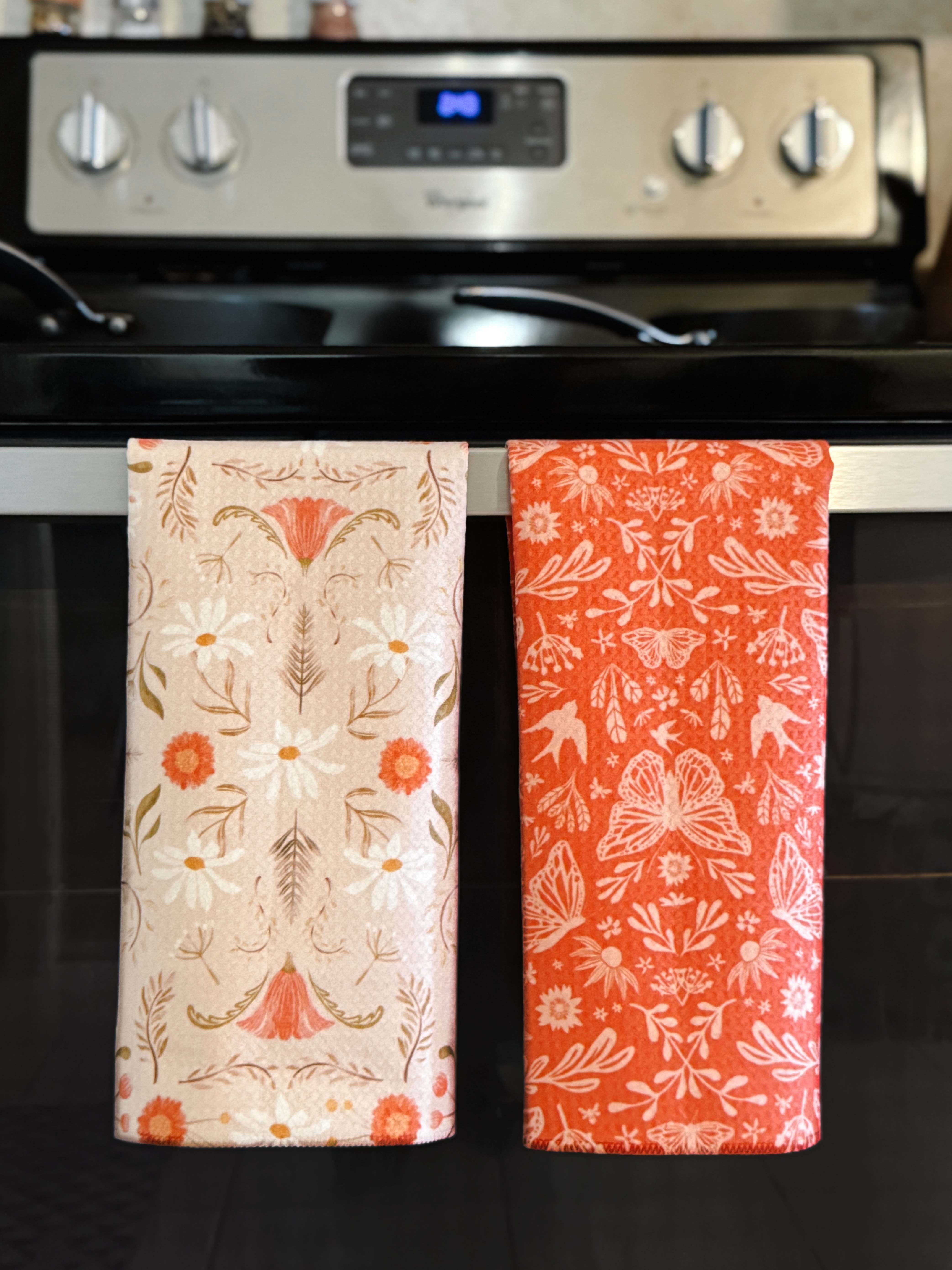 Joymark Studio - Wholesale Tea Towel - Mariposa Motif Small Butterflies Waffle Weave Tea Towel3