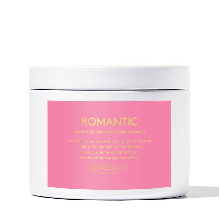 Moodcast Fragrance Co. – wholesale Jar/filled candle – Coconut Wax Candle - Persona - Romantic - 3 oz Tin0