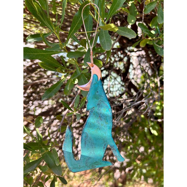 Dos Damas Designs - Wholesale Ornament - Coyote Wolf Copper Christmas Ornament2