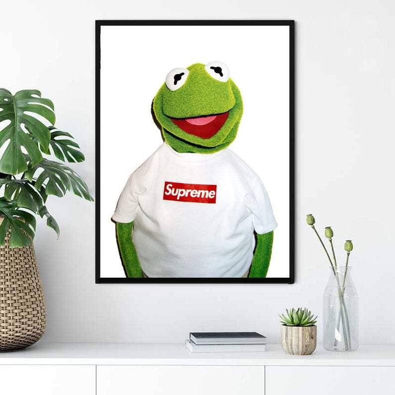 HYPED ART - Wholesale Art Print - Kermit the Frog Supreme Wall Art1