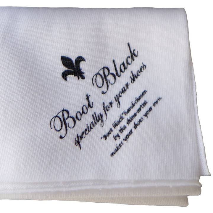 Boot Black USA - Wholesale Shoe Polish - Polish Cloth - Pure Cotton, 3 PCs0