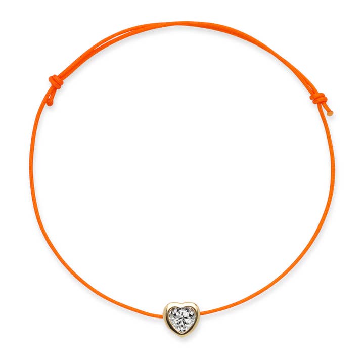 Sparkle Heart Charm Bracelet for wholesale by OIYA