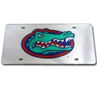 Florida Gators Stainless Steel License Plate for wholesale by Turnovers Inc