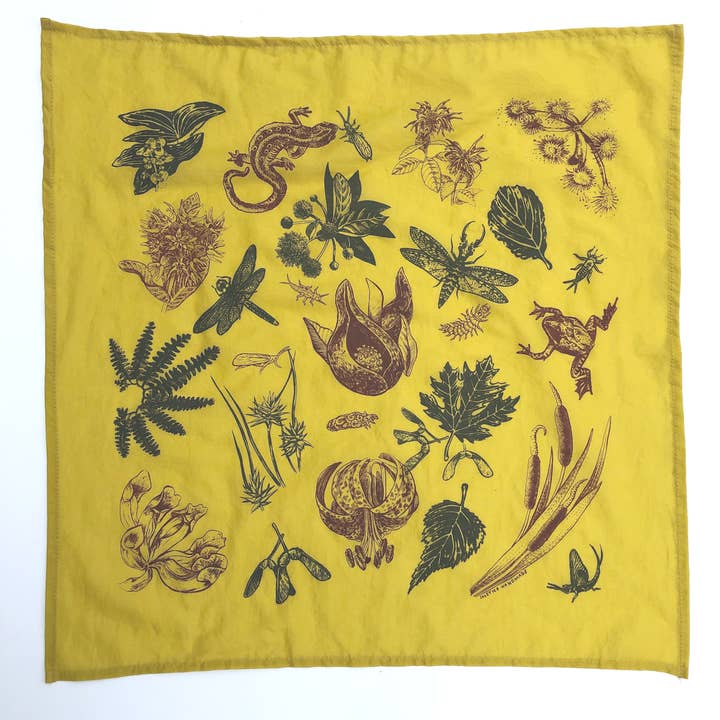 Wetland Bandana - Yellow for wholesale by Solstice Handmade