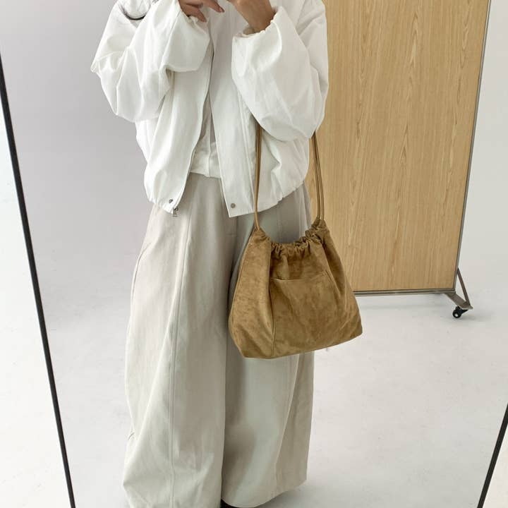 Little Light - Wholesale Shoulder Bag - Women's - Stella Soft Suede Gather Bucket Bag3