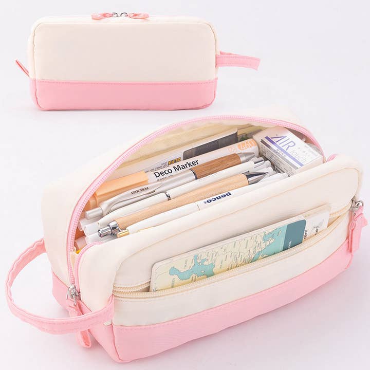 ACCITY - Wholesale Pencil Case/Pouch - NEW LARGE CAPACITY DOUBLE LAYER PENCIL CASE_CWMM19794