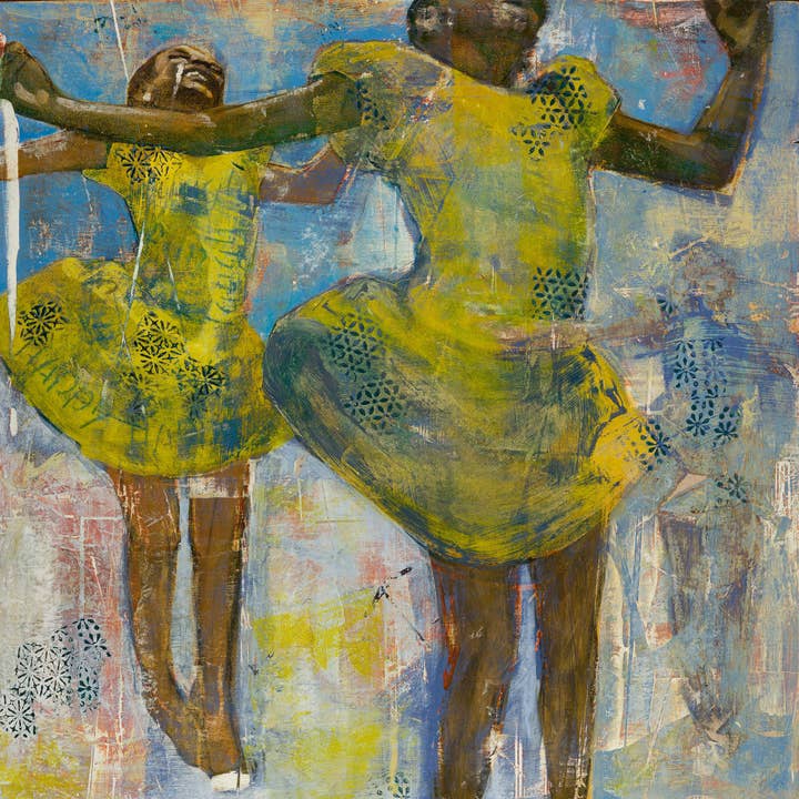 Jump For JOY - Fine Art Print for wholesale by Denise Souza Finney Paintings
