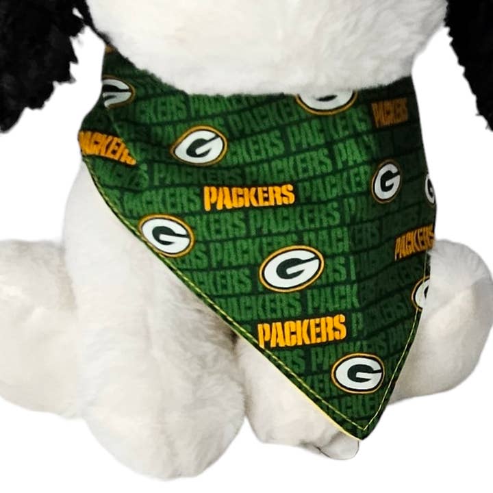 Green Bay Packers/ Dog Bandana for wholesale by Barkriffic