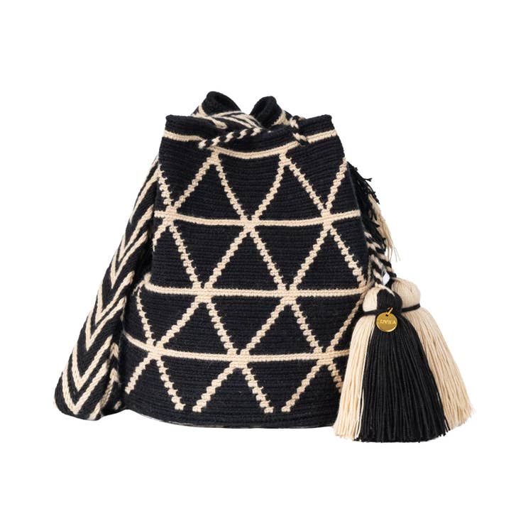 Sac Wayuu Moyen Sombra pour la vente par Lombia + Co.
