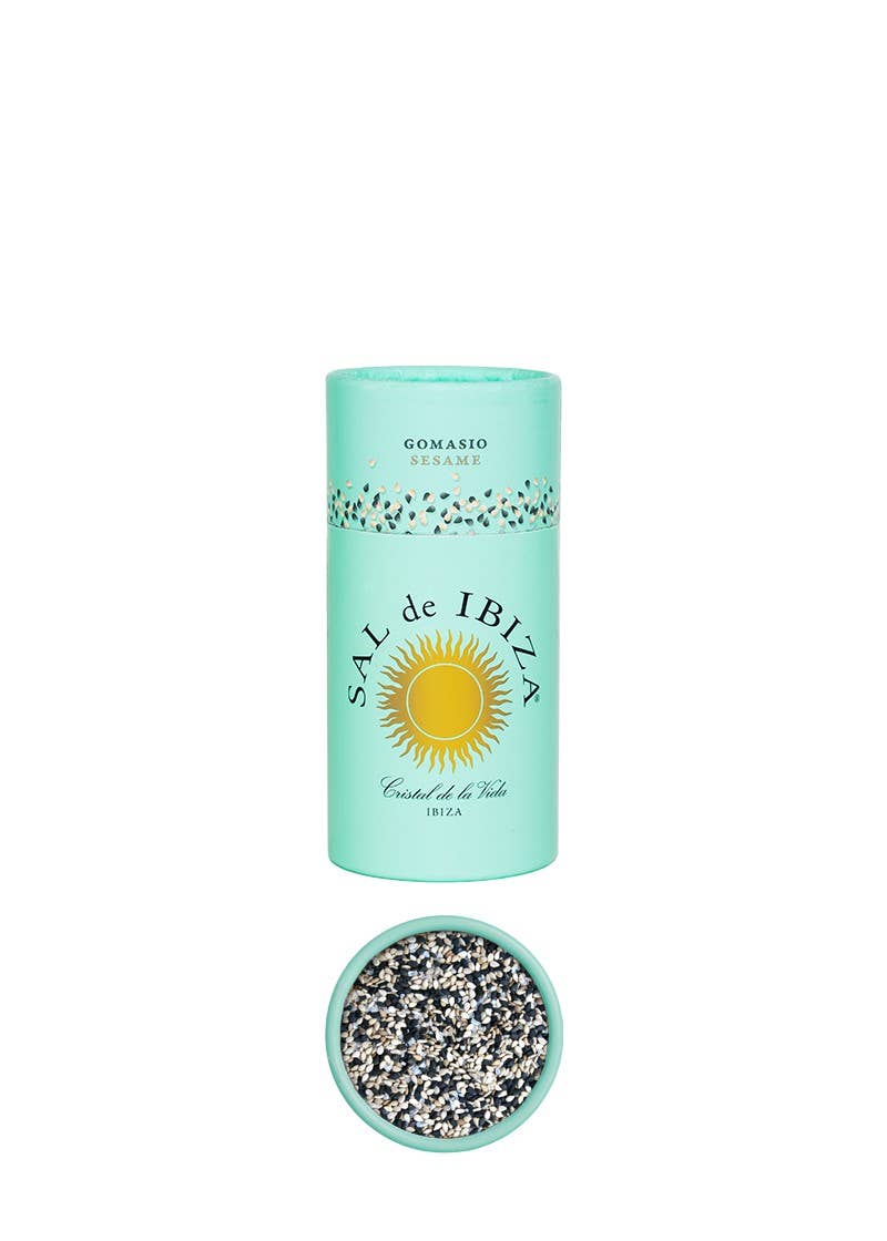 Eat Spain - Wholesale Salt - SAL de IBIZA Granito & Roasted Sesame Seeds pourer 2.6oz 75