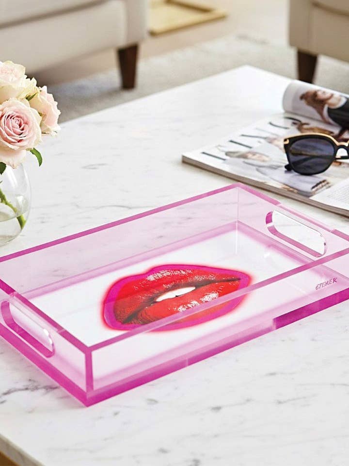 *NIEUW! Daydream Kiss Acryl Dienblad voor Beauty Liefhebbers voor wholesale door David Stesner ArtHouse