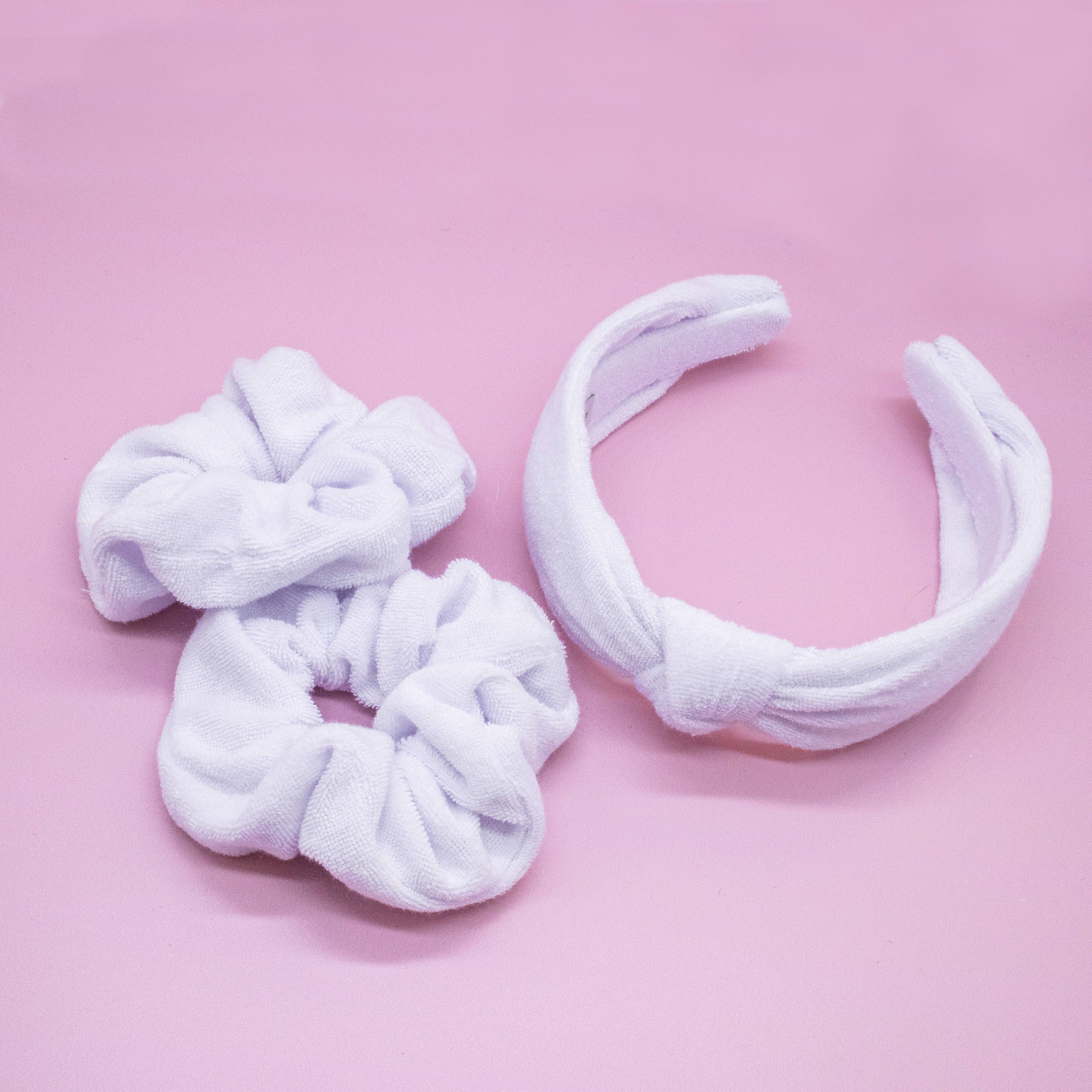 Frog Sac - Wholesale Spa Headband - Spa Headband - Skincare Headband & Scrunchie Wristbands Set26