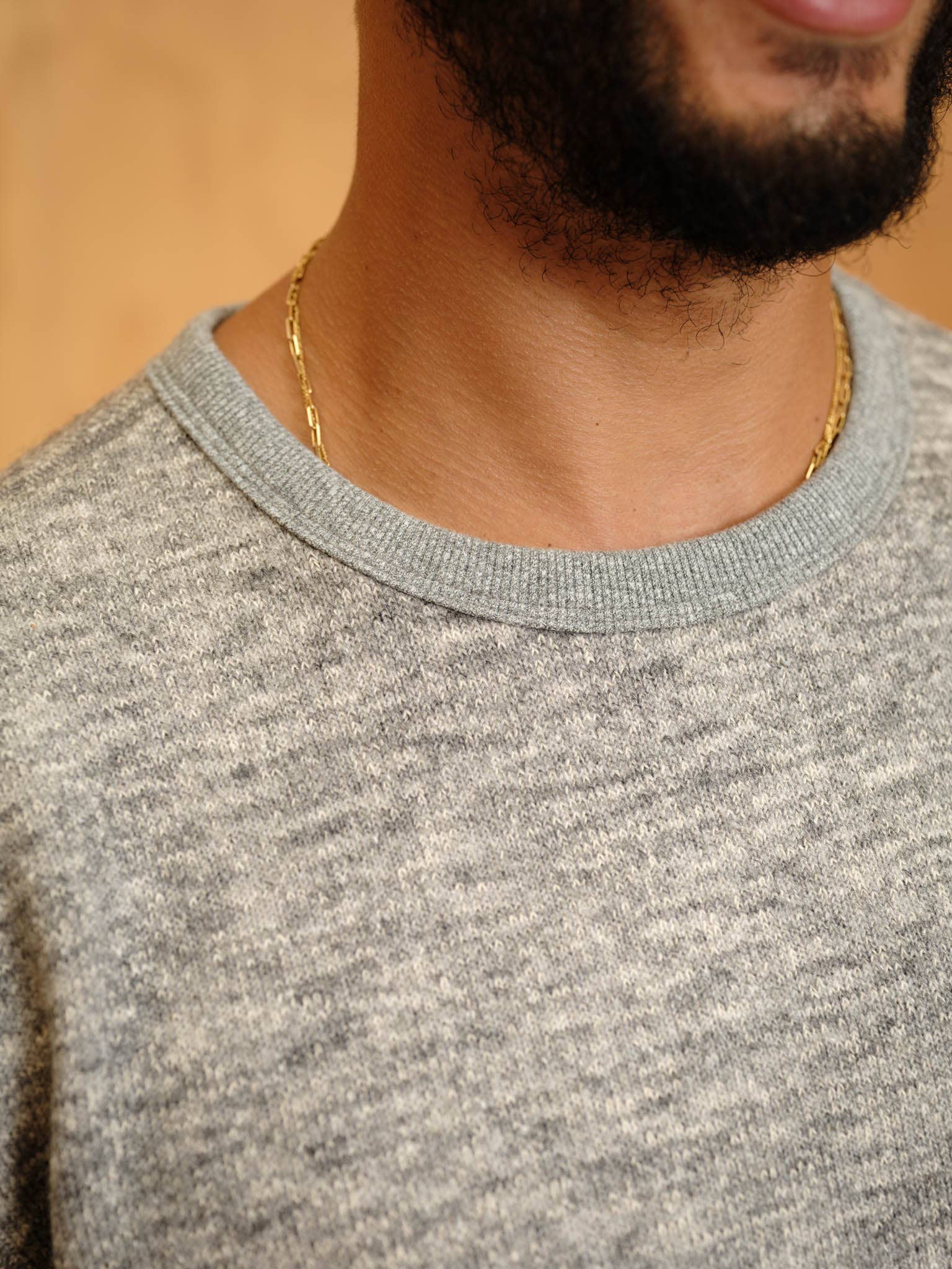 Grijs Gemêleerd T-shirt met ronde hals voor groothandel op Faire4