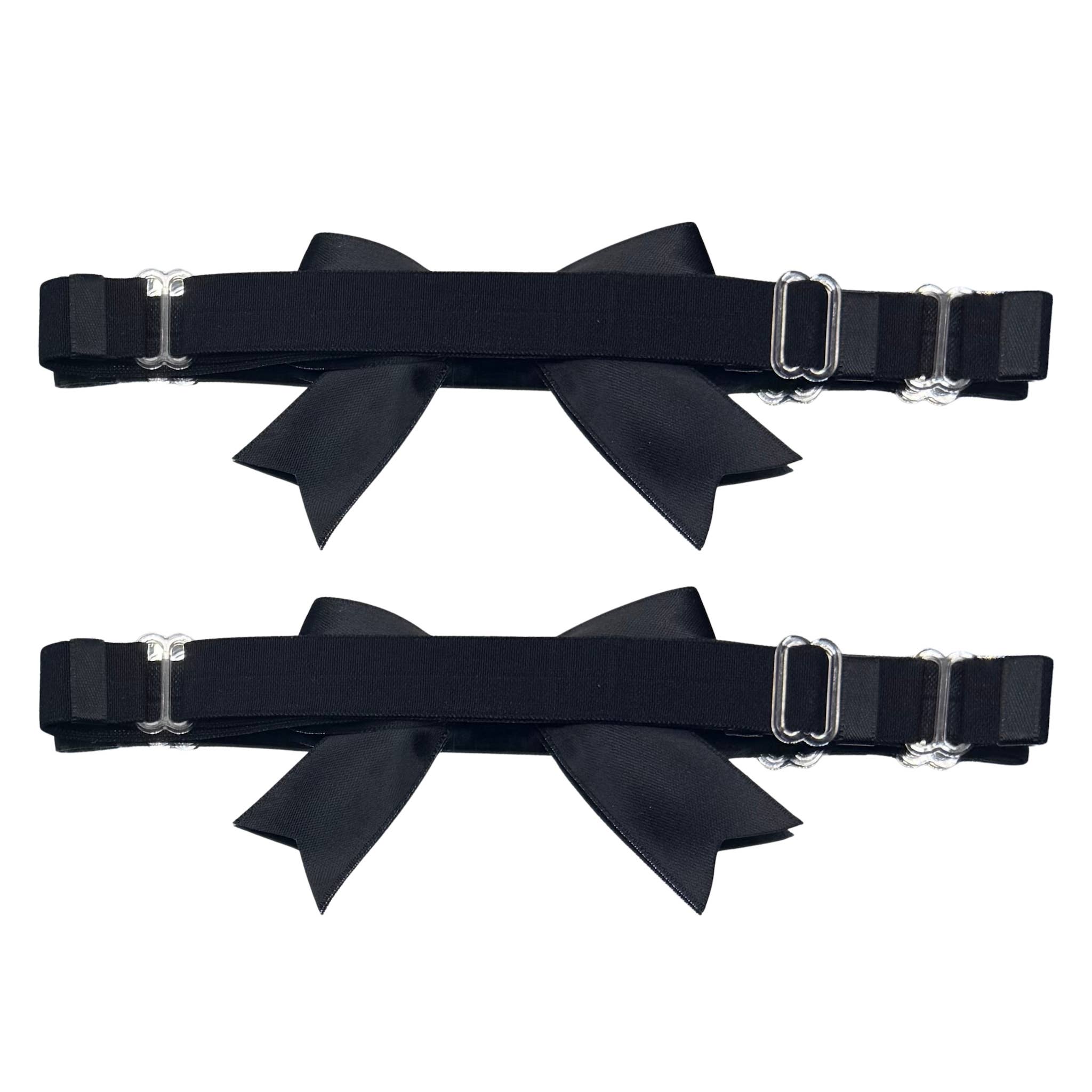 Tyes By Tara - Wholesale Garter Belt - Women's - Bombshell Black Legtyes™ | Black Bow Leg Garters4