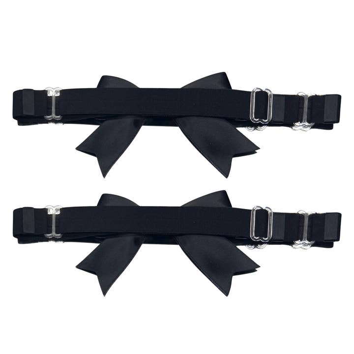 Tyes By Tara - Wholesale Garter Belt - Women's - Bombshell Black Legtyes™ | Black Bow Leg Garters4