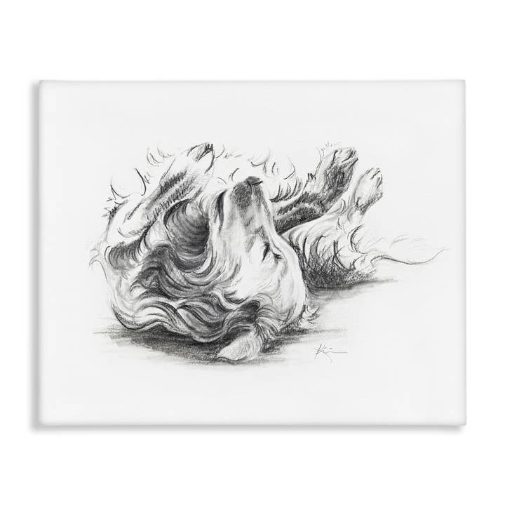 Stupell Industries - Wholesale Wall Decor - Kids & Baby - Naptime Dog Drawing Canvas Art7