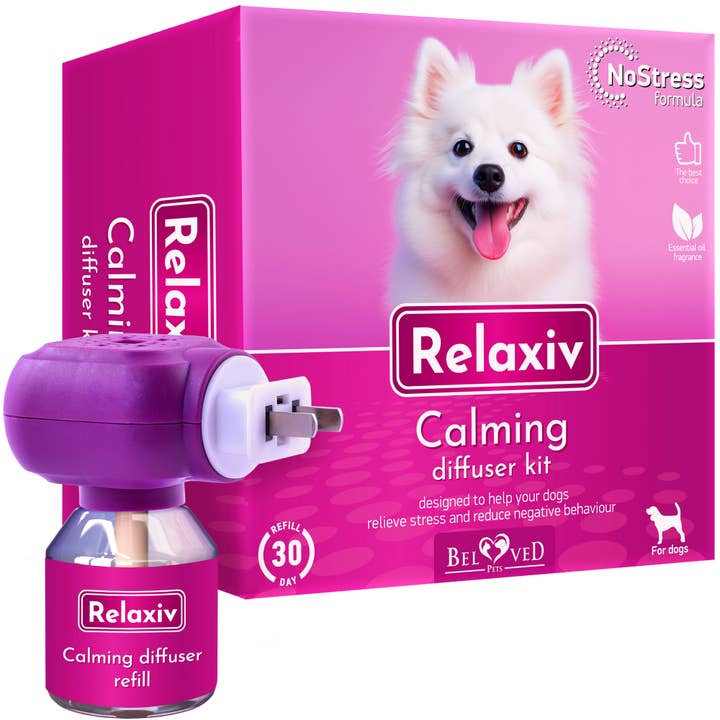 purple Relaxivet Dog Calming Pheromone Diffuser Kit - Anti-Anxiety for wholesale on Faire