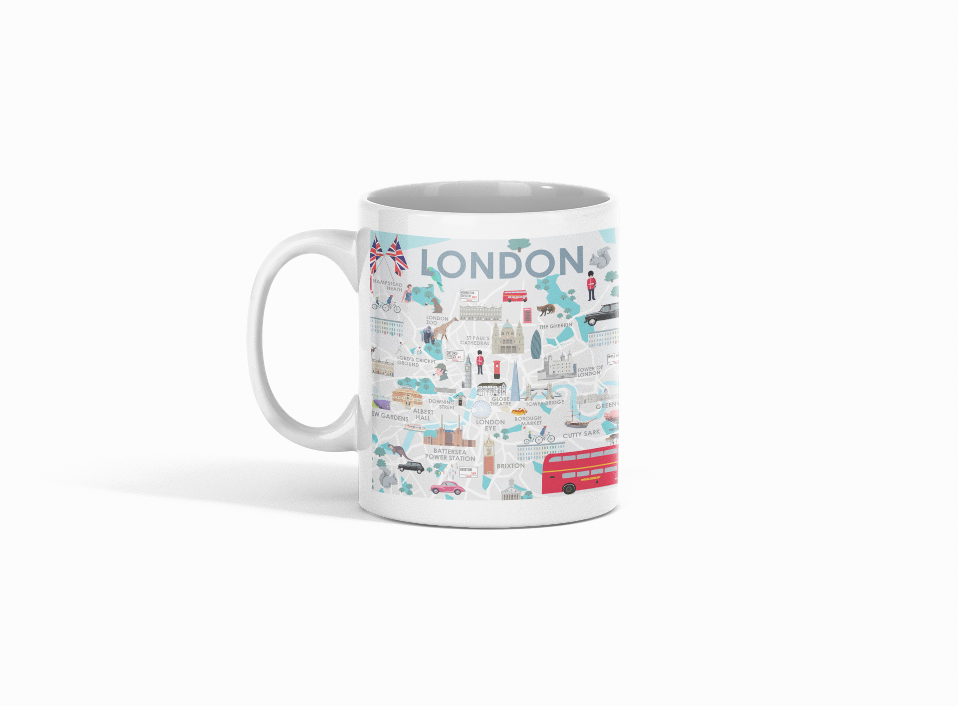 Betty Boyns Designs – wholesale Coffee mug – ILLUSTRATED MAP MUGS33