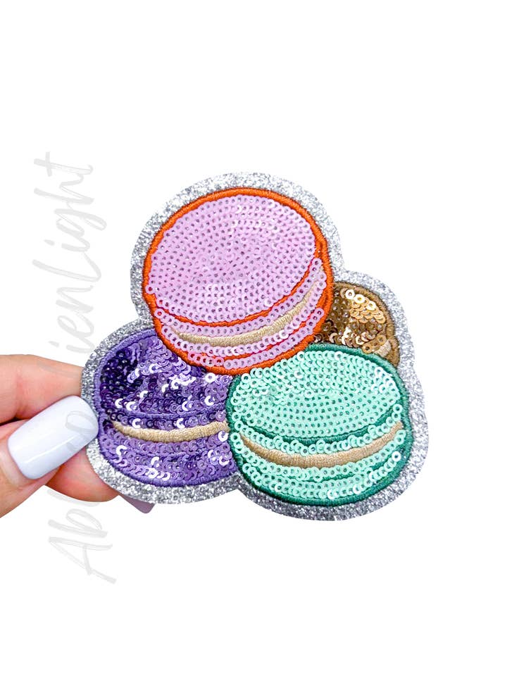 Macaroons Food Sequin Patch for wholesale by ABLNco
