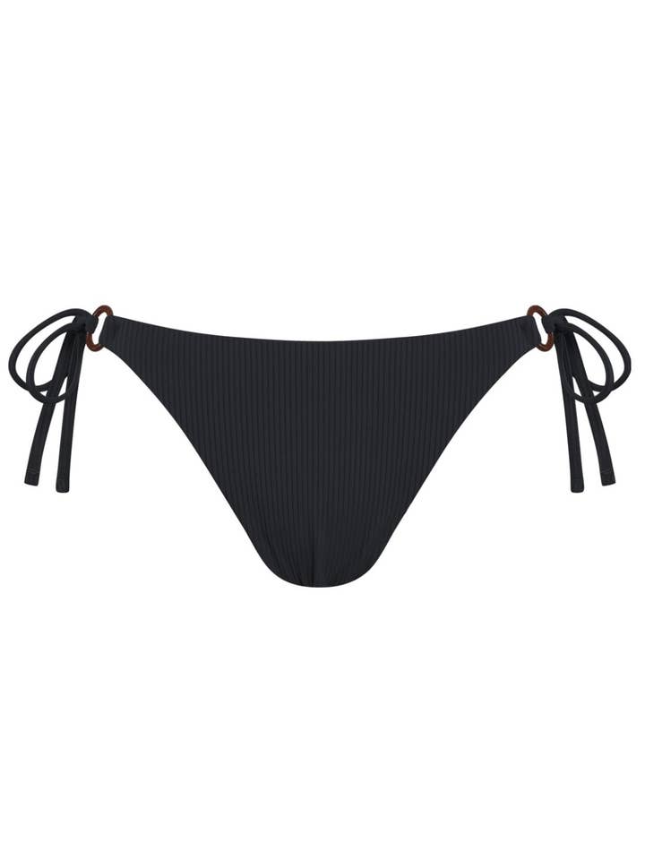Chlamys Varia Cueca Canelada de Bikini-Preto por atacado de Chlamys Varia by MrMiss