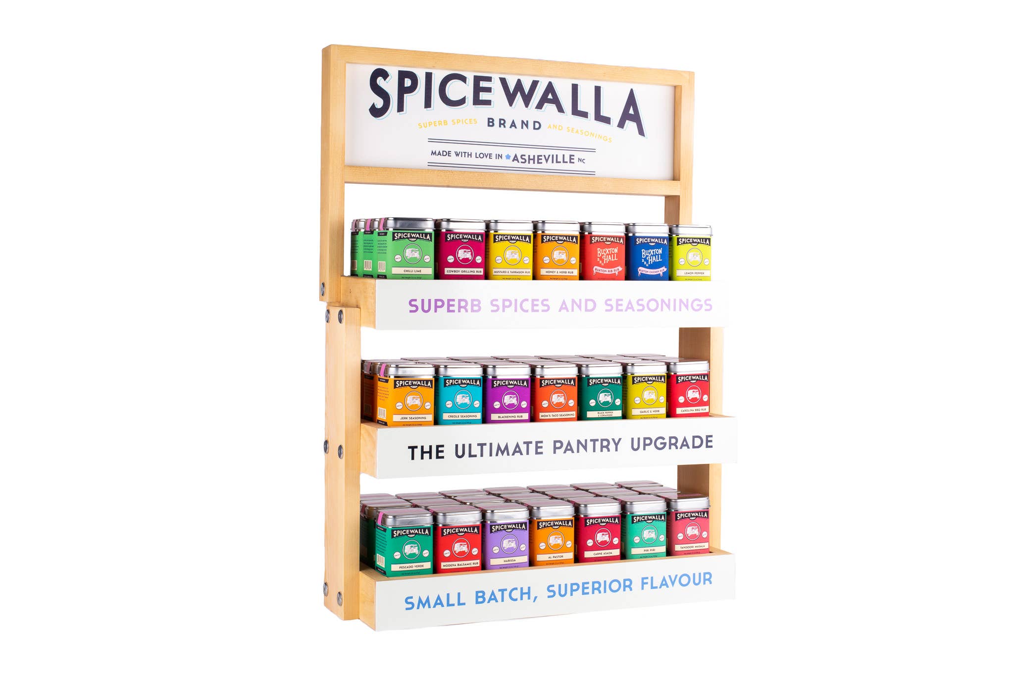Spicewalla - Wholesale Retailer Display - Food & Drink - Spicewalla Wood Countertop Display Unit
