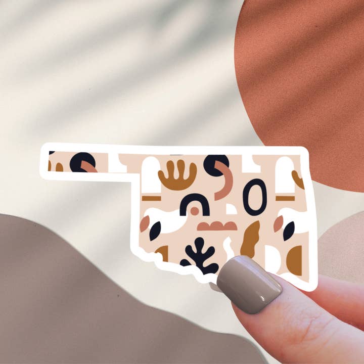 Oklahoma Clay State Sticker for wholesale by The State Stickers